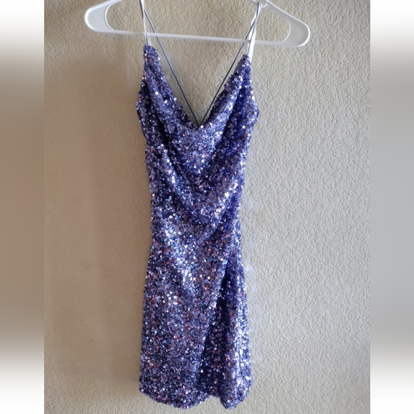 Windsor Lavender Sequin Dress size 5/6 - Picture 14 of 16